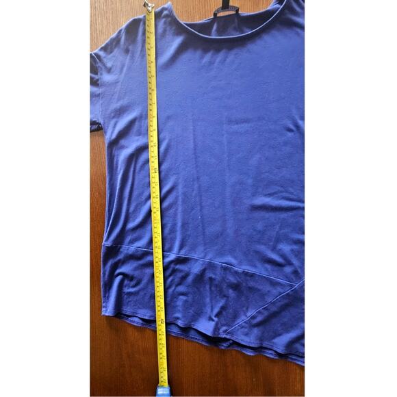 Eileen Fisher Stretch Jersey Asymmetrical-Hem Tunic Blouse 92% Viscose Sz XS - Picture 11 of 11